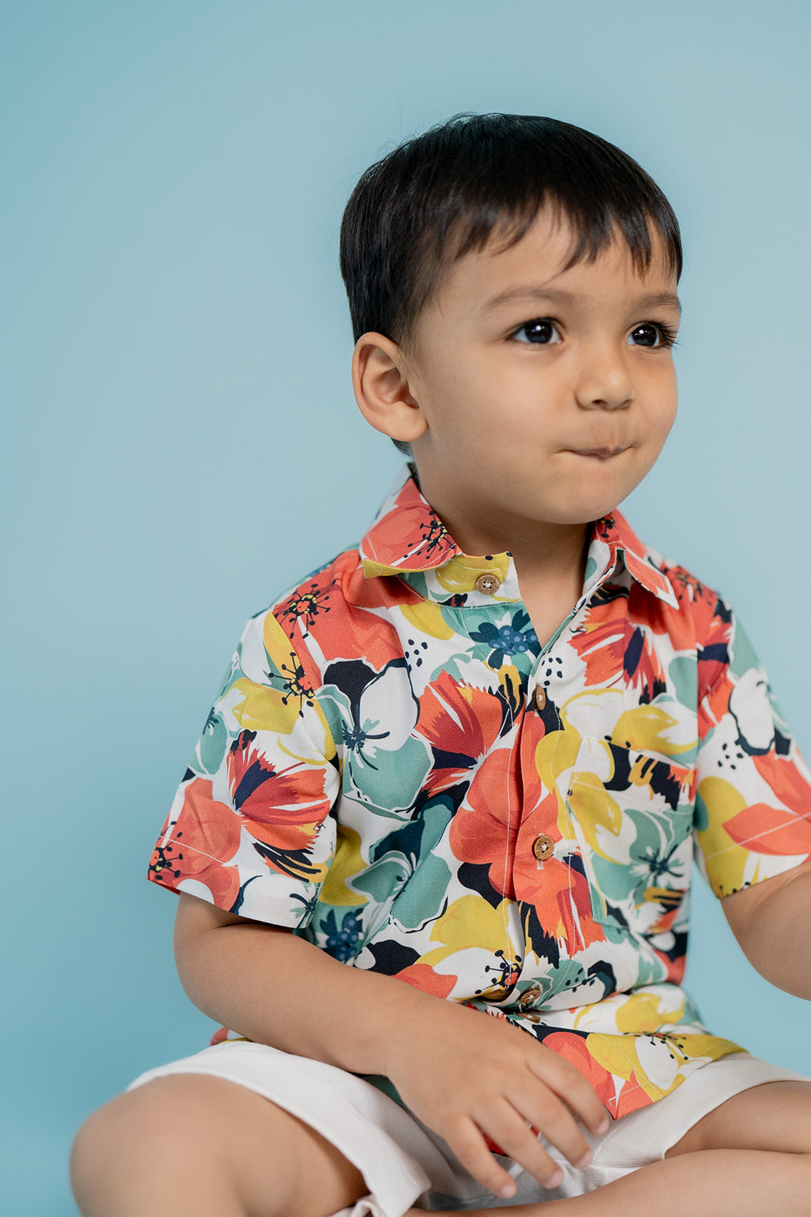 Floral Shirt with Shorts