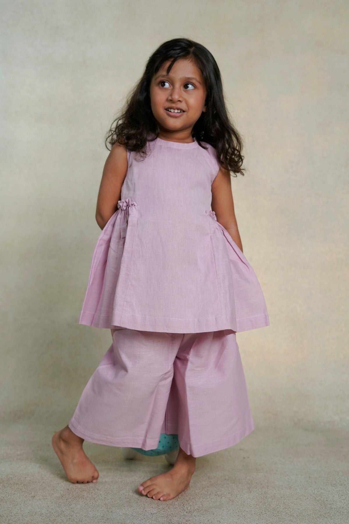 Lilac Pleated Co-ord - thekansha